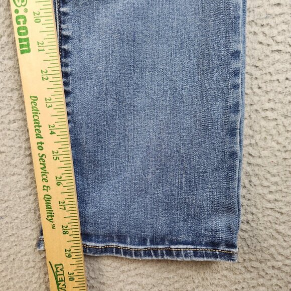 Levi's Perfectly Slimming Boot Cut 512 Jeans Women's 8 Blue Stretch Denim Pants - Picture 7 of 12